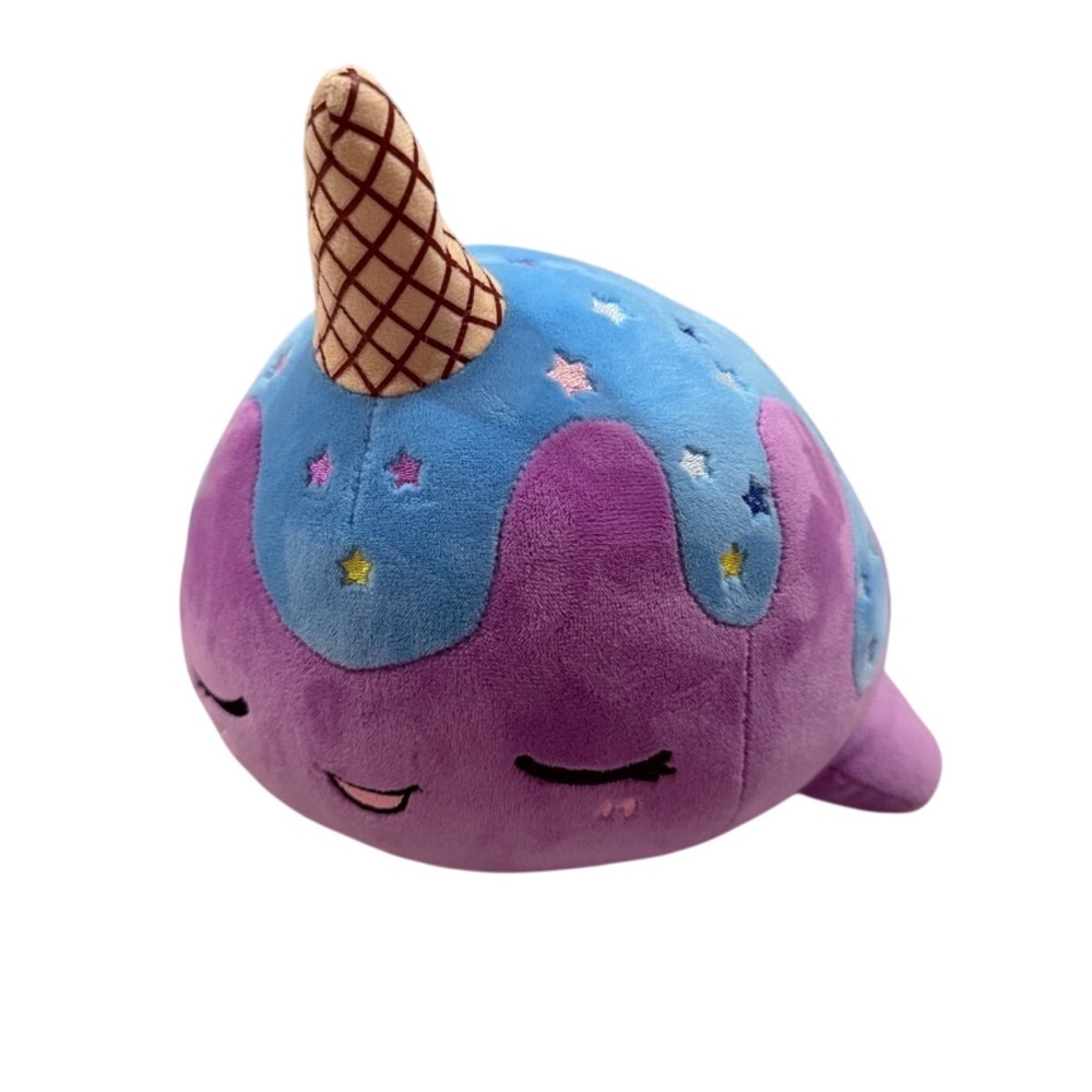 Tasty‎ Peach Studios Aurora x Seaworld Purple Narwhal Ice Cream Cone Star Plush
